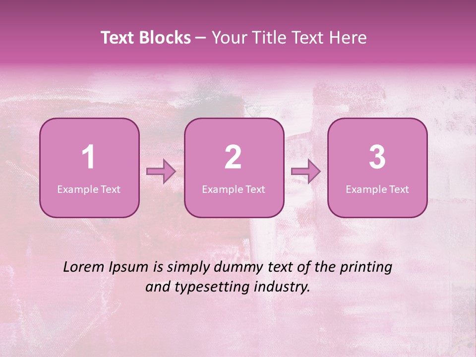 Drawn Colour Abstract PowerPoint Template
