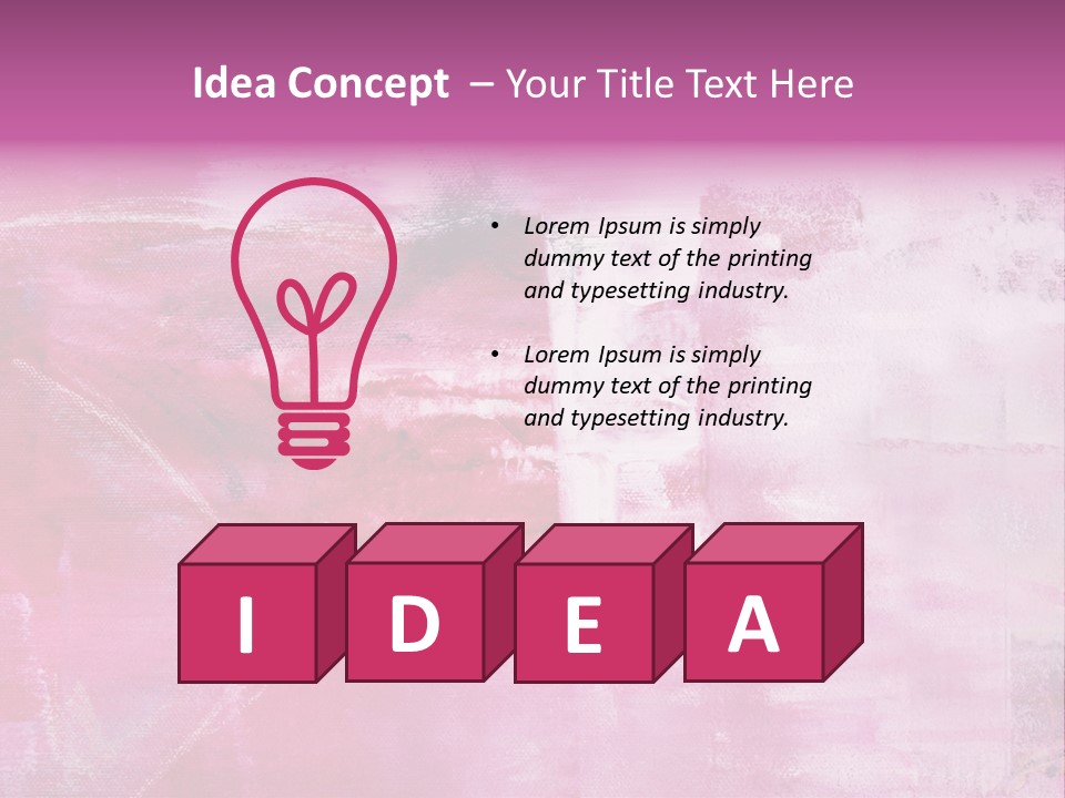 Drawn Colour Abstract PowerPoint Template