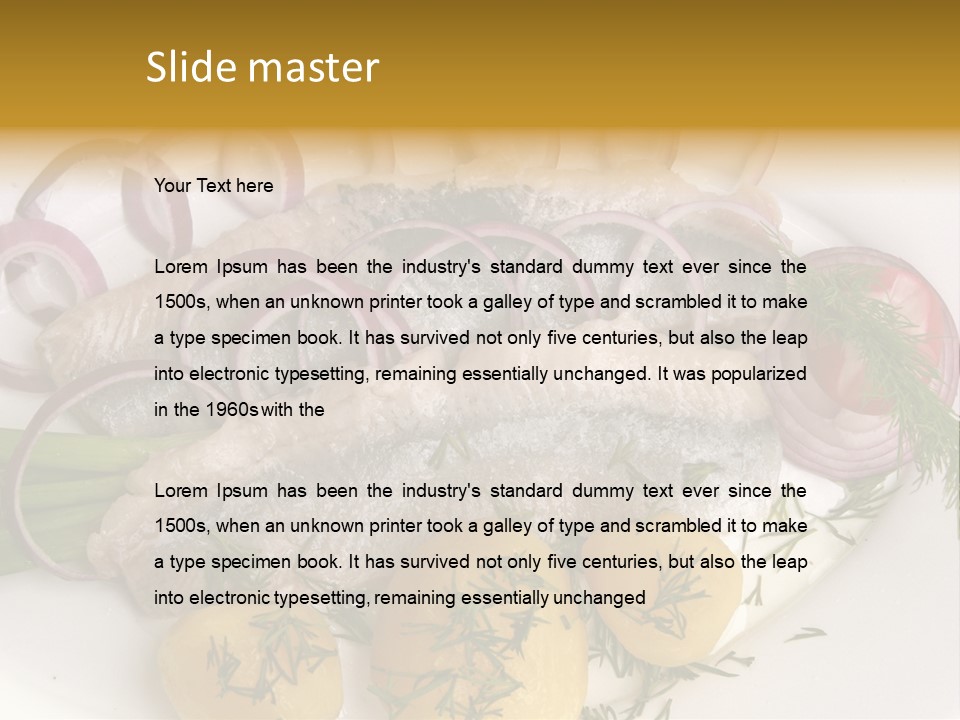 Hearty Salad Food PowerPoint Template