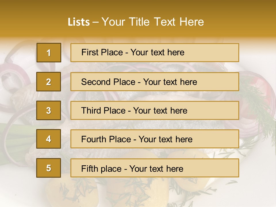 Hearty Salad Food PowerPoint Template
