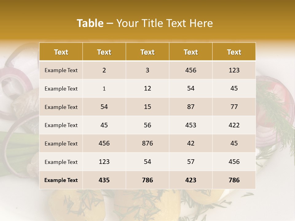 Hearty Salad Food PowerPoint Template