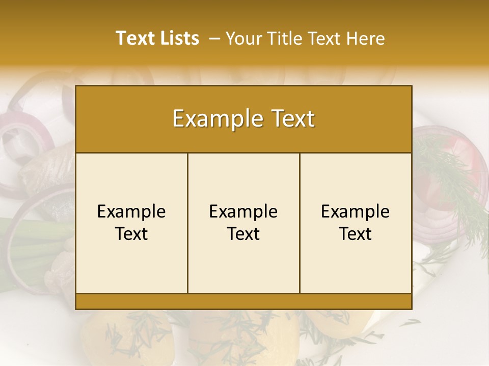 Hearty Salad Food PowerPoint Template