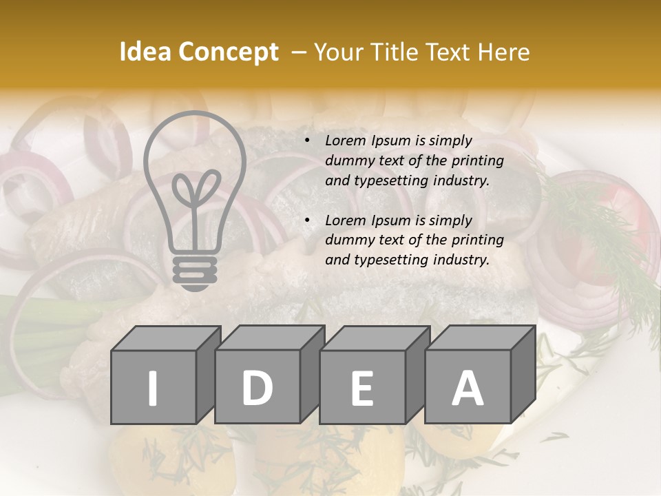 Hearty Salad Food PowerPoint Template