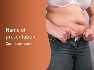 Self Cellulite Unattractive PowerPoint Template