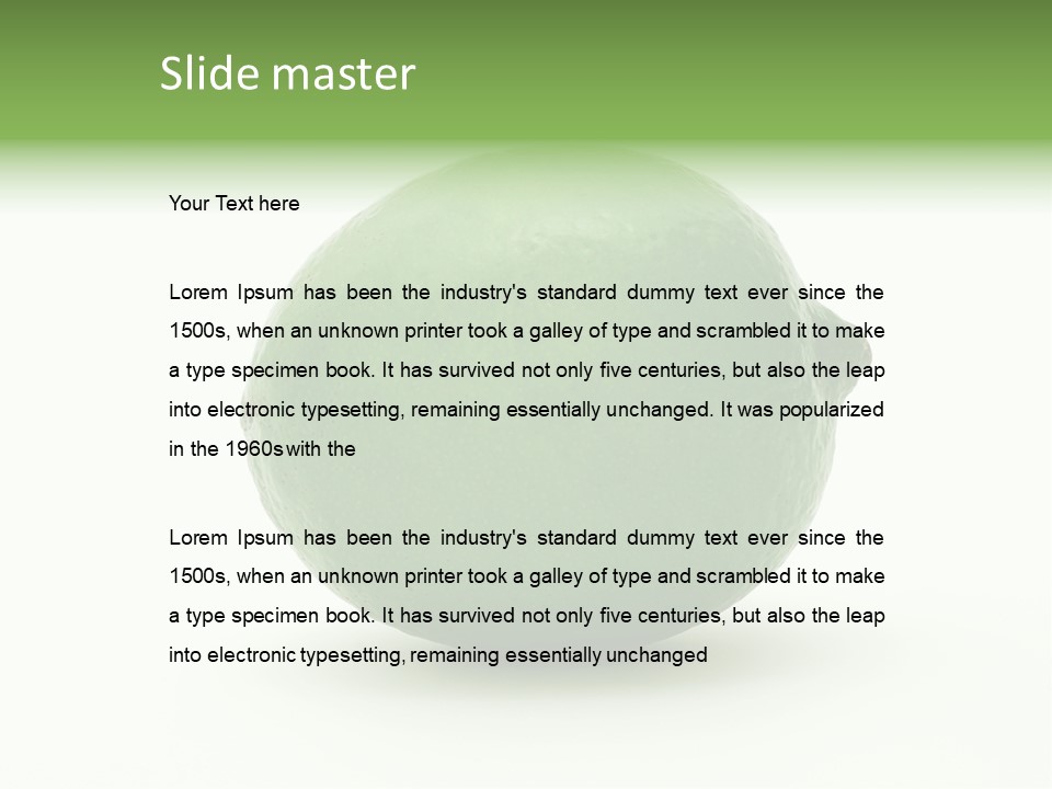 Fruit Sour Dessert PowerPoint Template