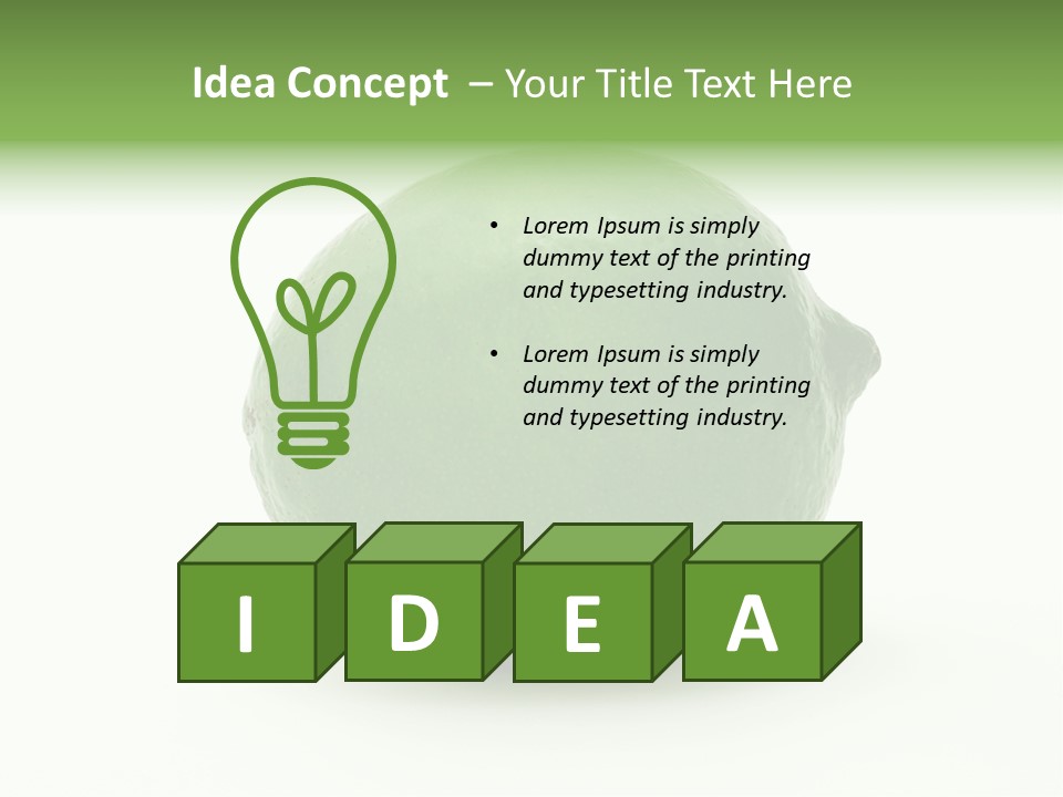 Fruit Sour Dessert PowerPoint Template