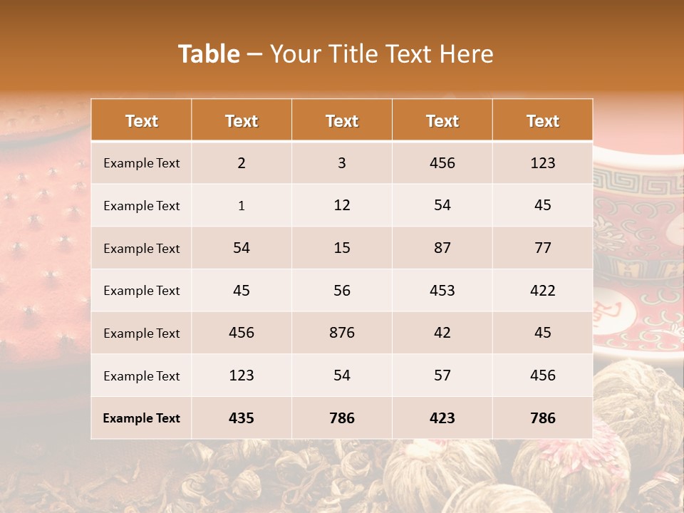 Bowl Peace Background PowerPoint Template
