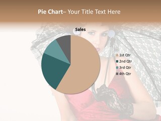 Eye Woman Red PowerPoint Template