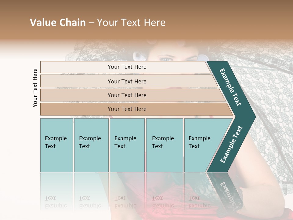 Eye Woman Red PowerPoint Template
