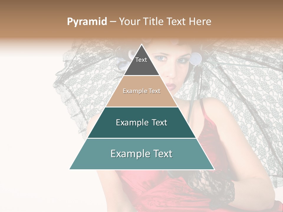 Eye Woman Red PowerPoint Template