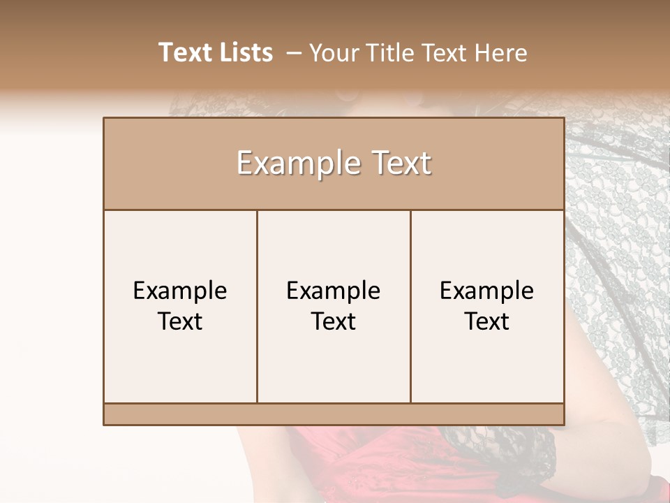 Eye Woman Red PowerPoint Template