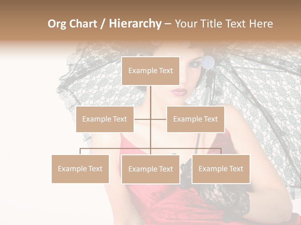 Eye Woman Red PowerPoint Template