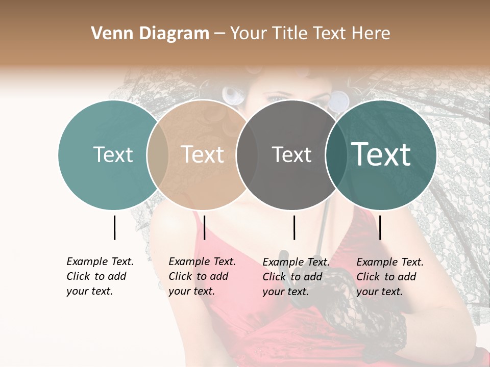 Eye Woman Red PowerPoint Template