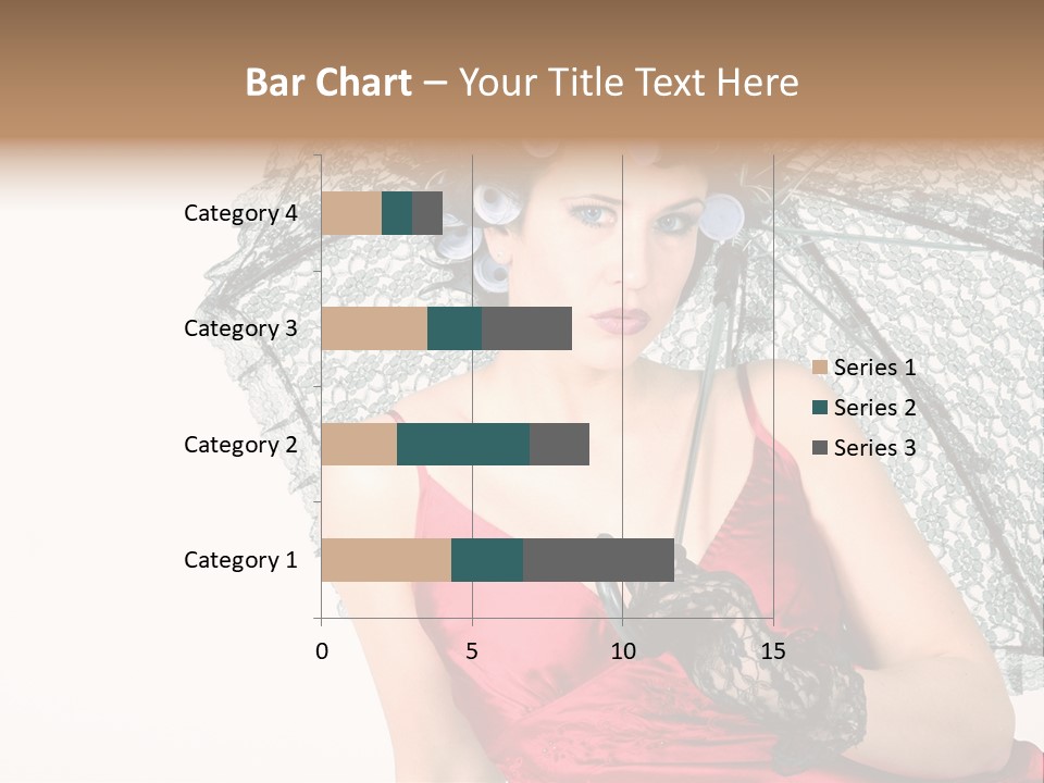 Eye Woman Red PowerPoint Template