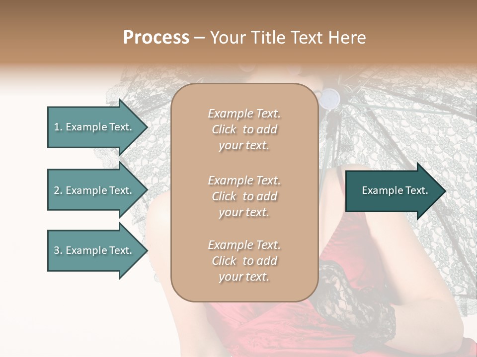 Eye Woman Red PowerPoint Template