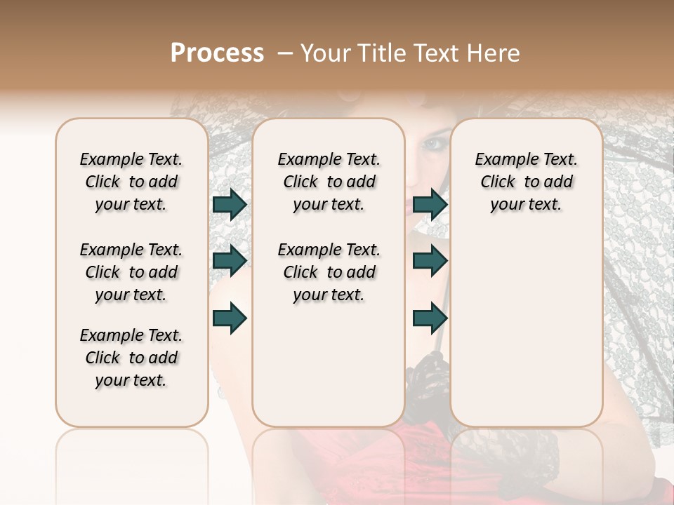 Eye Woman Red PowerPoint Template