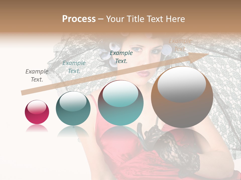 Eye Woman Red PowerPoint Template
