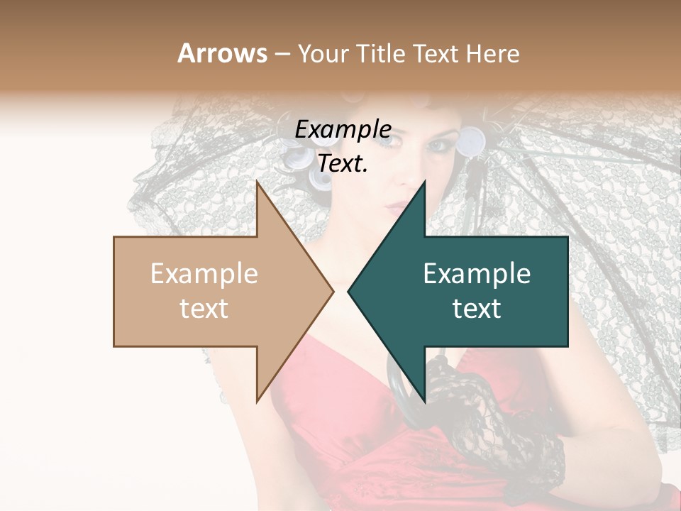 Eye Woman Red PowerPoint Template