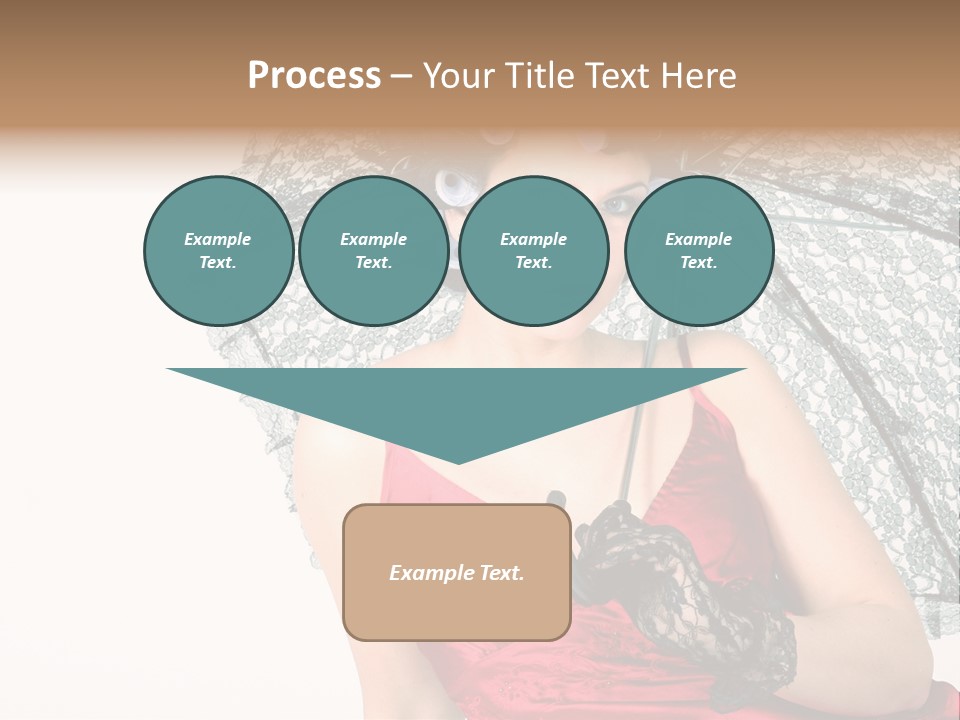 Eye Woman Red PowerPoint Template