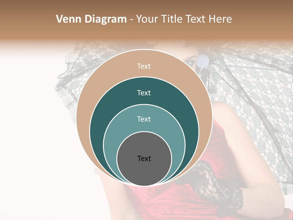 Eye Woman Red PowerPoint Template