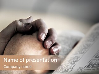 Male Holy Spiritual PowerPoint Template