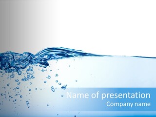 Cold Wave Ripple PowerPoint Template