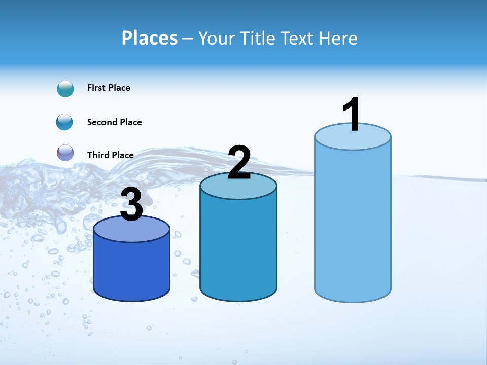 Cold Wave Ripple PowerPoint Template