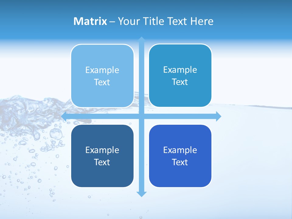 Cold Wave Ripple PowerPoint Template