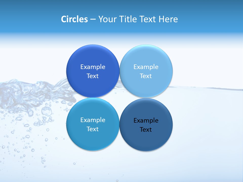 Cold Wave Ripple PowerPoint Template