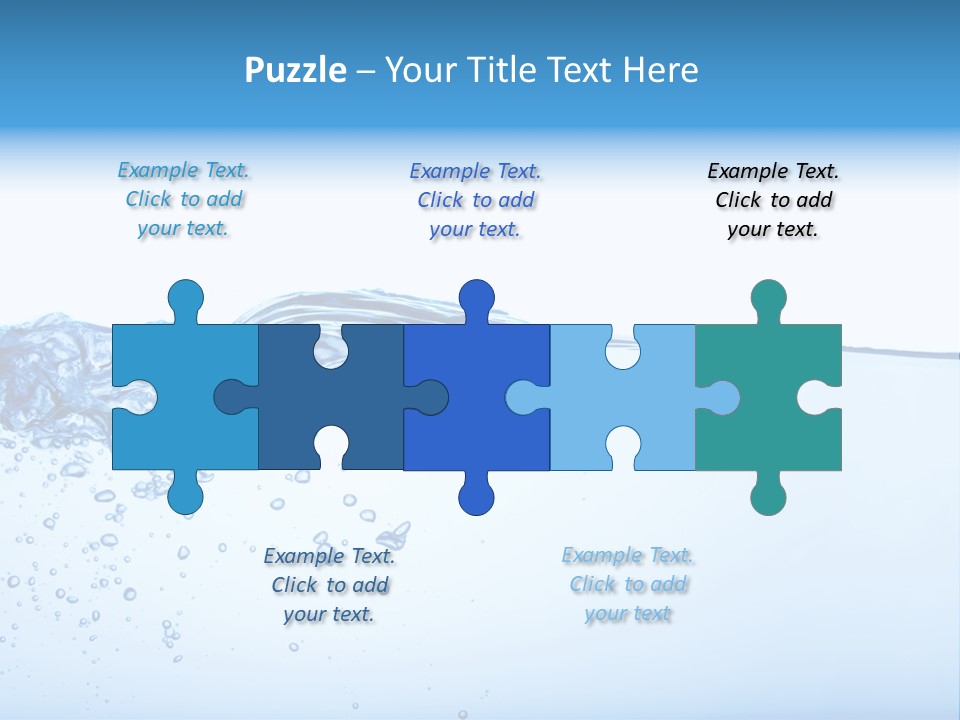 Cold Wave Ripple PowerPoint Template