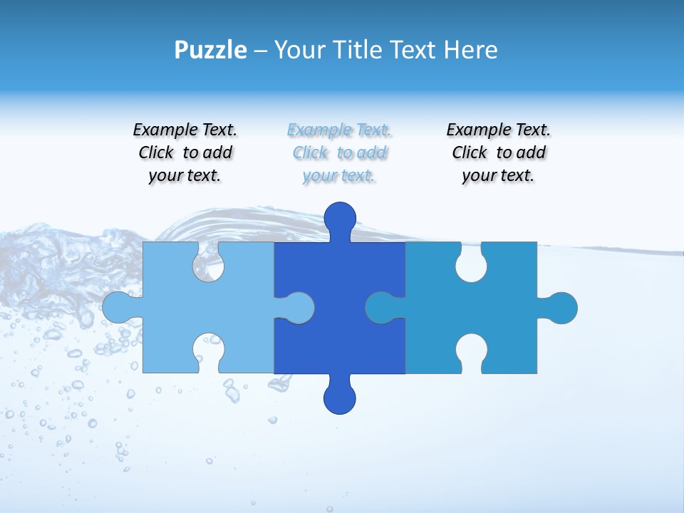 Cold Wave Ripple PowerPoint Template