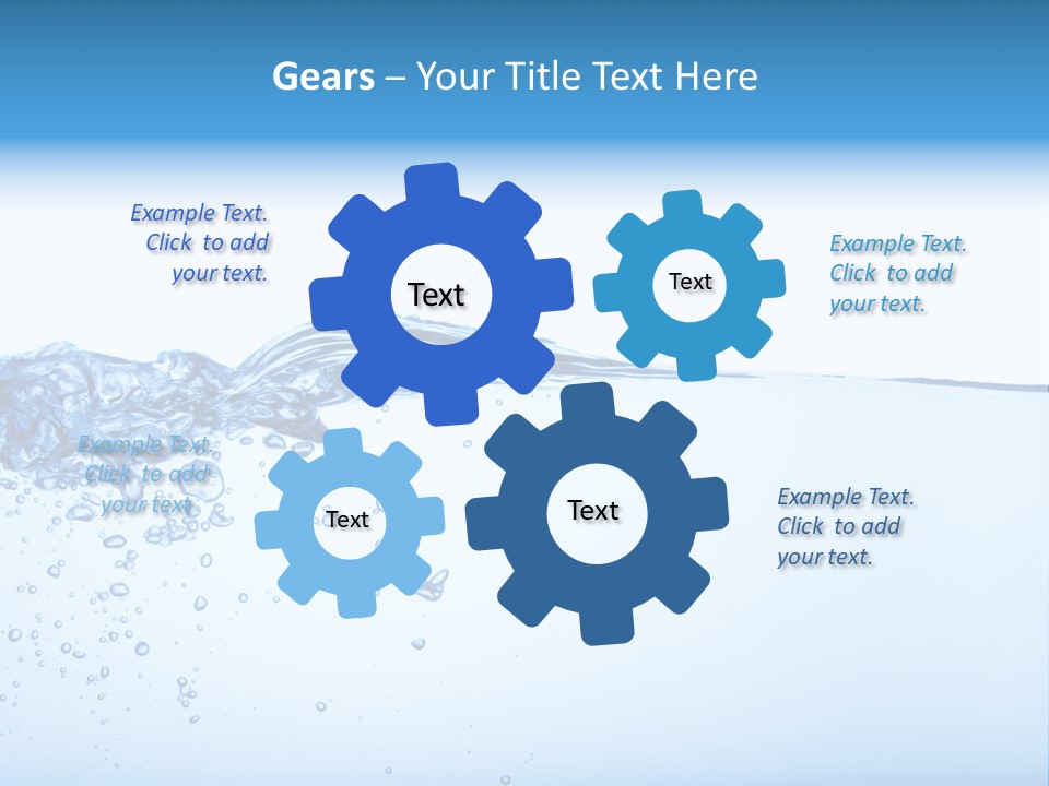 Cold Wave Ripple PowerPoint Template