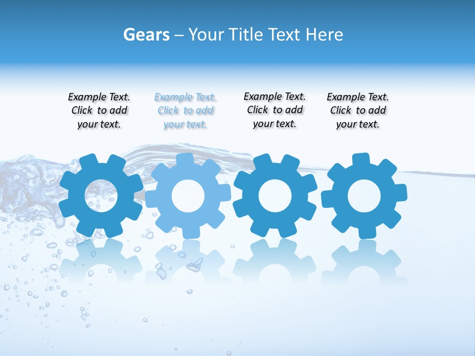 Cold Wave Ripple PowerPoint Template