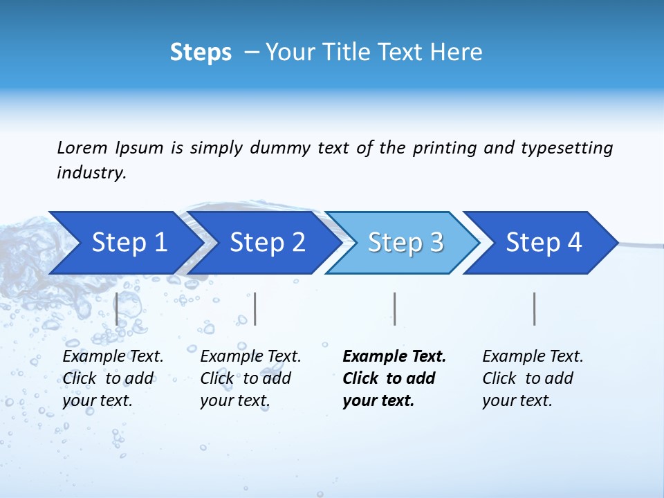 Cold Wave Ripple PowerPoint Template
