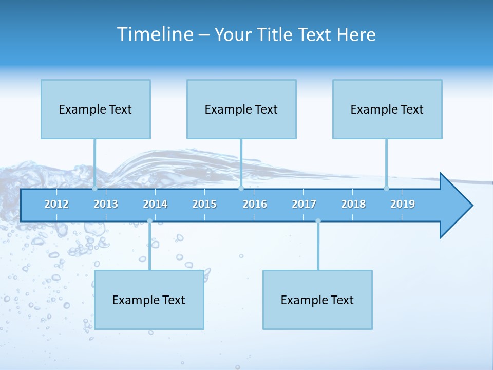 Cold Wave Ripple PowerPoint Template