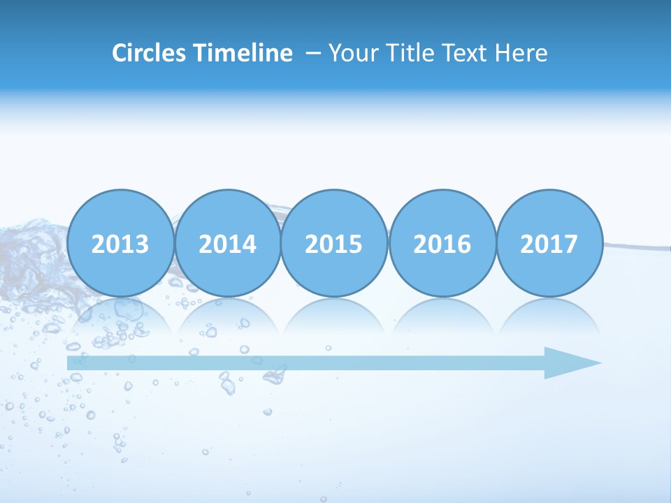 Cold Wave Ripple PowerPoint Template