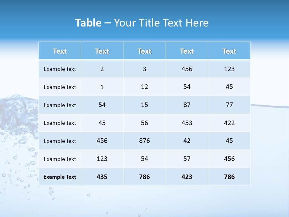 Cold Wave Ripple PowerPoint Template