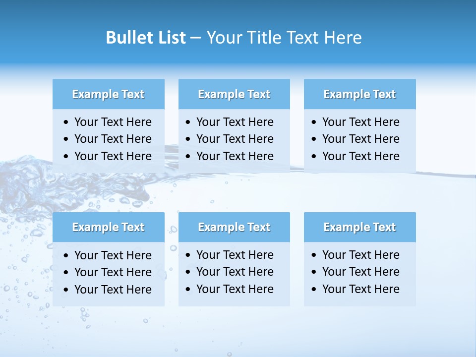 Cold Wave Ripple PowerPoint Template