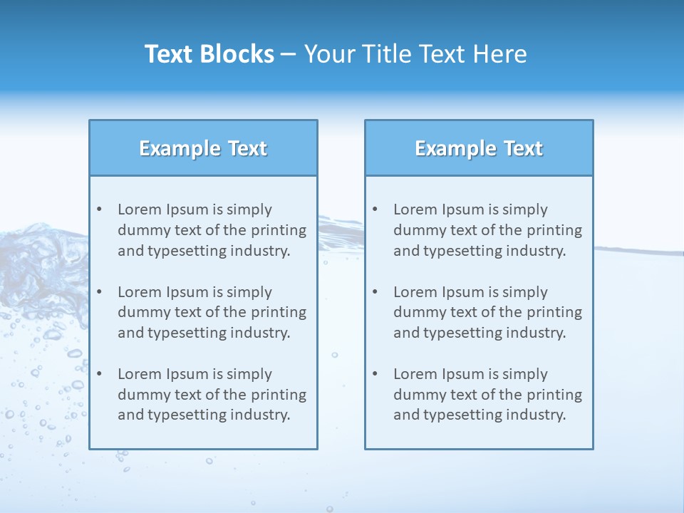 Cold Wave Ripple PowerPoint Template