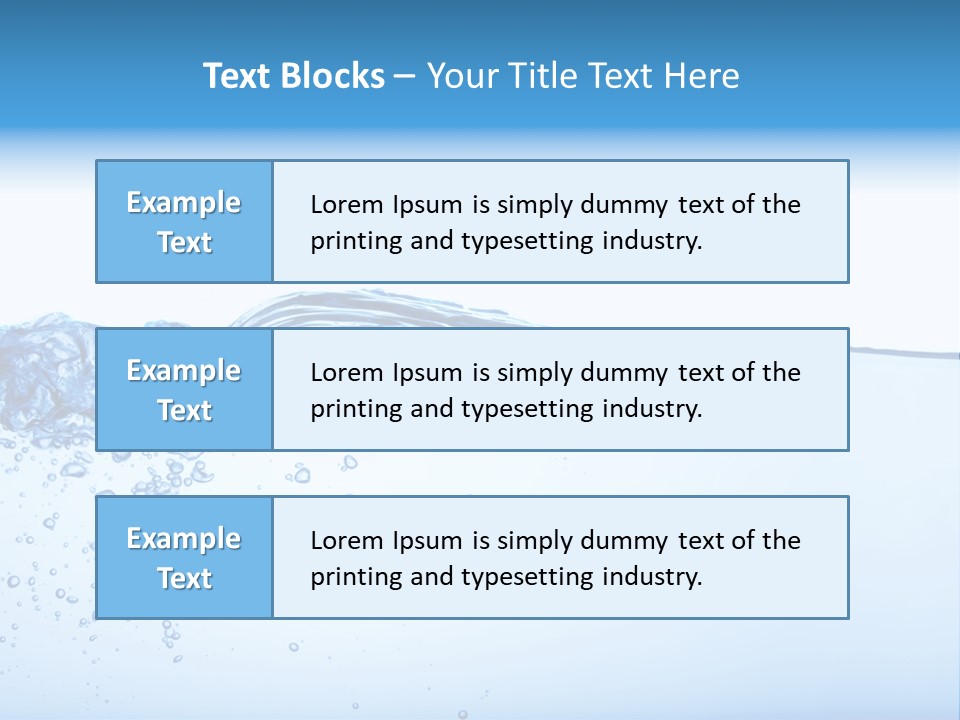 Cold Wave Ripple PowerPoint Template