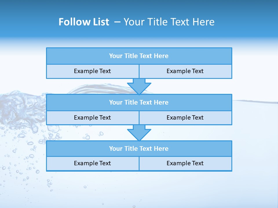 Cold Wave Ripple PowerPoint Template