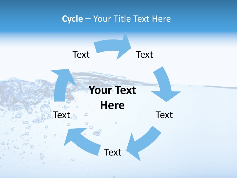 Cold Wave Ripple PowerPoint Template