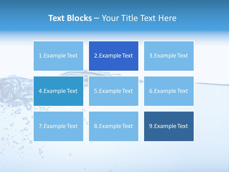 Cold Wave Ripple PowerPoint Template