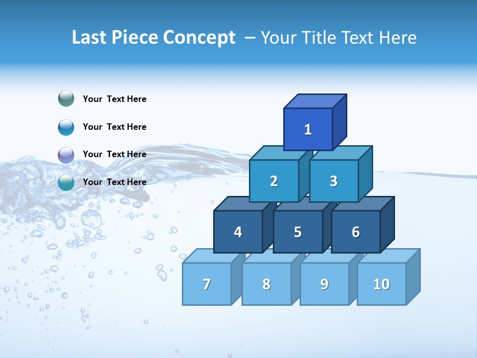Cold Wave Ripple PowerPoint Template