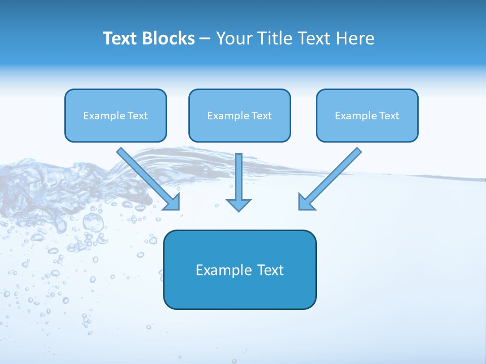 Cold Wave Ripple PowerPoint Template