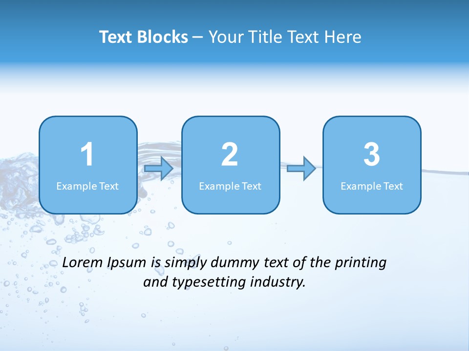Cold Wave Ripple PowerPoint Template