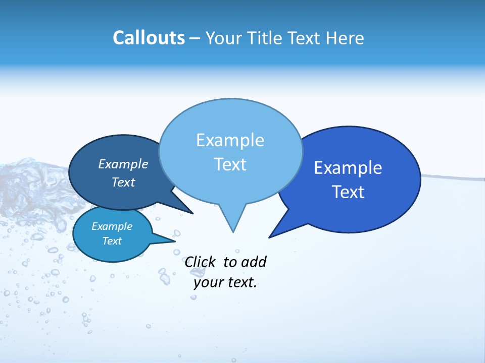 Cold Wave Ripple PowerPoint Template