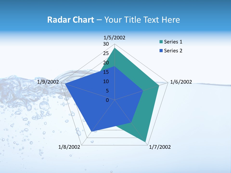 Cold Wave Ripple PowerPoint Template