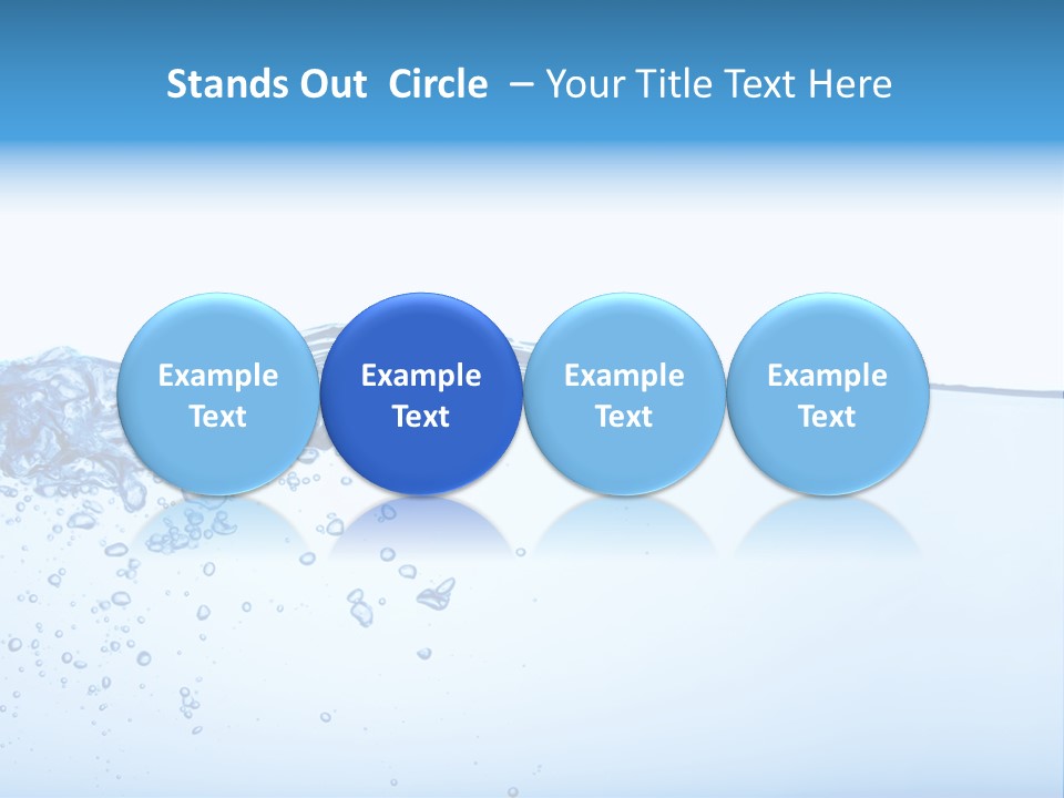 Cold Wave Ripple PowerPoint Template