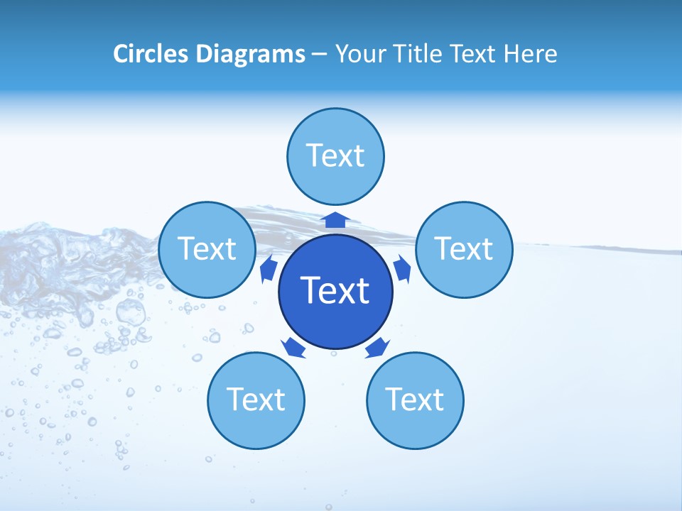 Cold Wave Ripple PowerPoint Template